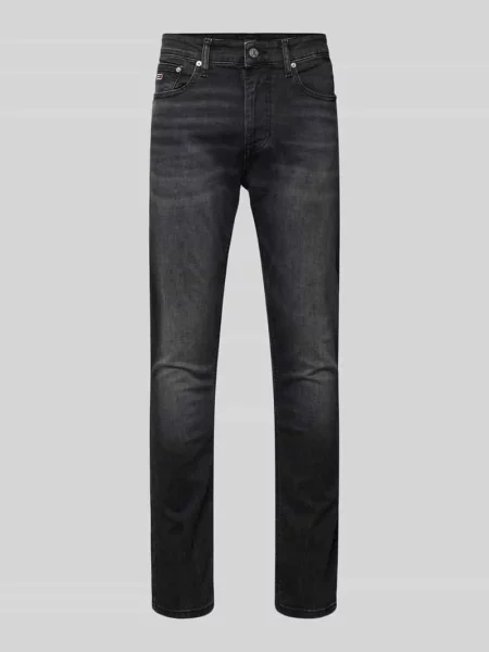 Tommy Jeans Jeansy Austin Slim Tapered Fit schwarz czarny