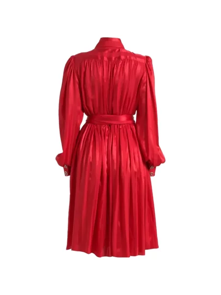 Cu centură rochie midi Dolce & Gabbana roșu