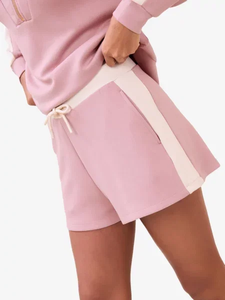 Lipsy Pantaloni roz pal alb