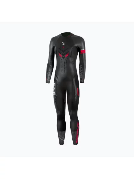 Triatlonová neoprenová kombinéza Synergy Adrenaline Full Sleeve 5 mm black/red černý