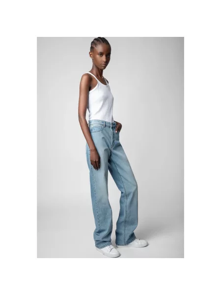 Jeansy dzwony Zadig & Voltaire dzwony niebieskie