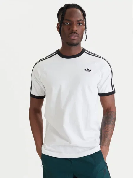 Pruhované tričko Adidas Originals čierna