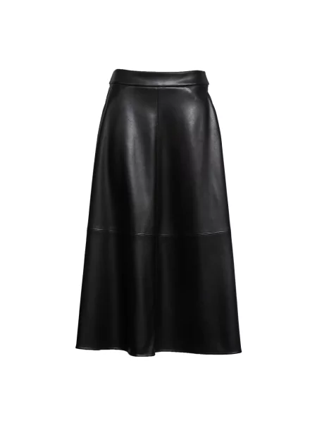 Spódnica skórzana Max Mara czarna