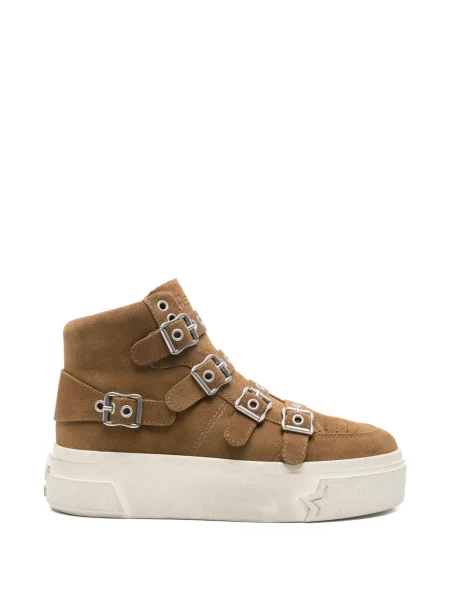 Sneakerși Ash cu cataramă cu bretele maro