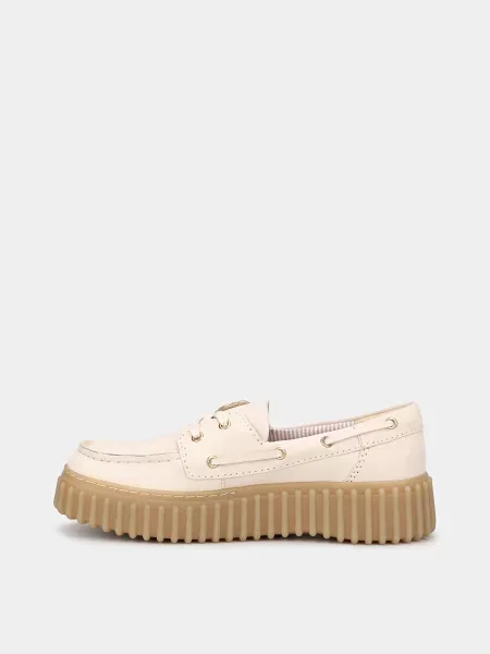 Ботинки Clarks из нубука бежевые