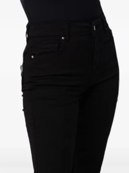 Дънки straight leg Armani Exchange дизайн с пет джоба черно
