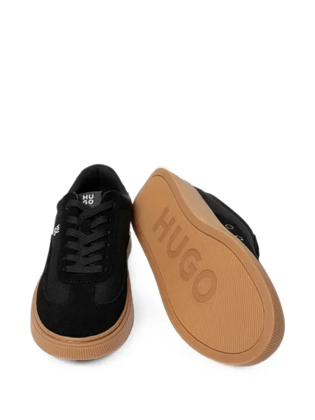 Sneakerși Hugo cu autograf negru