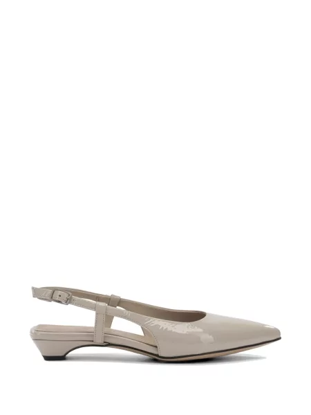 Pantofi cu toc Pomme D´or din piele de lac slingback