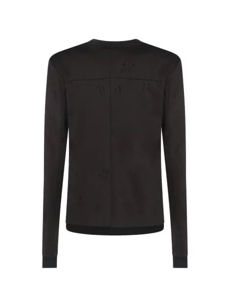 Lung tricou Thom Krom zdrențuiți maro