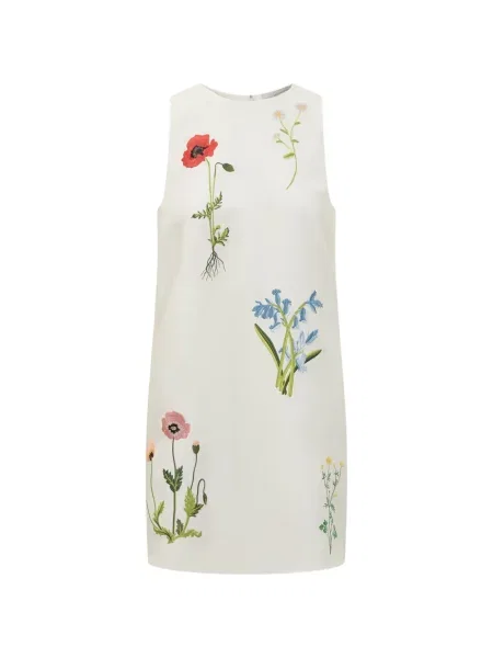 Rochie Stella Mccartney cu model floral de costum alb