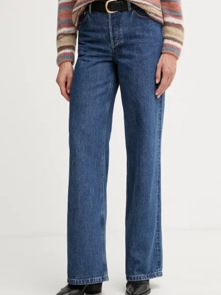 A.P.C. blugi straight pentru femei Jean Elisabeth albastru