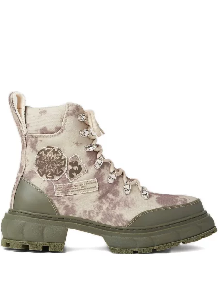 Botine Virón cu imagine cu model camuflaj verde