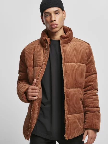 Menčestrová páperová bunda Urban Classics hnedá