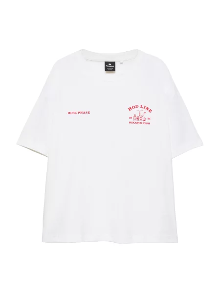 Pull&Bear Tricou STWD albastru porumbel / roșu / negru alb