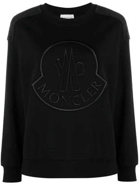 Haftowana bluza Moncler czarna