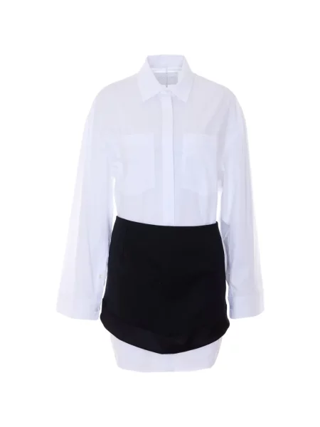 Rochie tip cămașă Dondup de costum alb