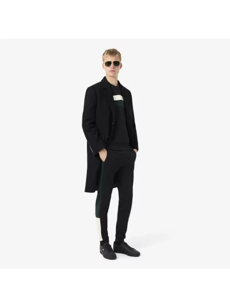 Lacoste Bluza Z Polaru W Kolorowe Bloki czarny