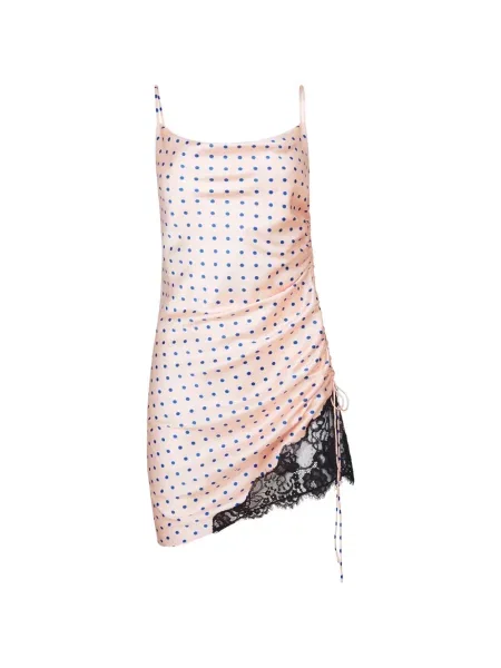 Rochie mini Fleur Du Mal din dantelă roz
