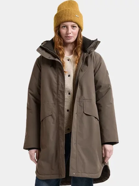Didriksons parka dziecięca LILIAN brązowa