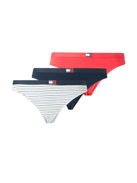 Tommy Hilfiger Underwear Slip Heritage bleumarin / albastru deschis / roșu intens alb