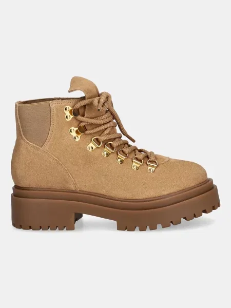 Замшевые ботинки Answear.lab на платформе коричневые