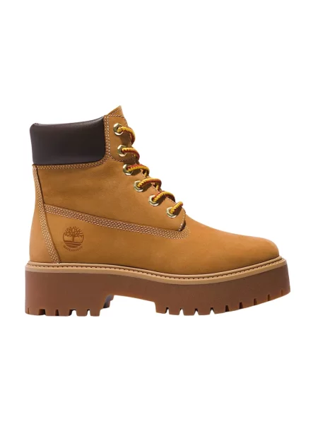 Botki Timberland w miejskim stylu z kamieniami wodoszczelne żółte