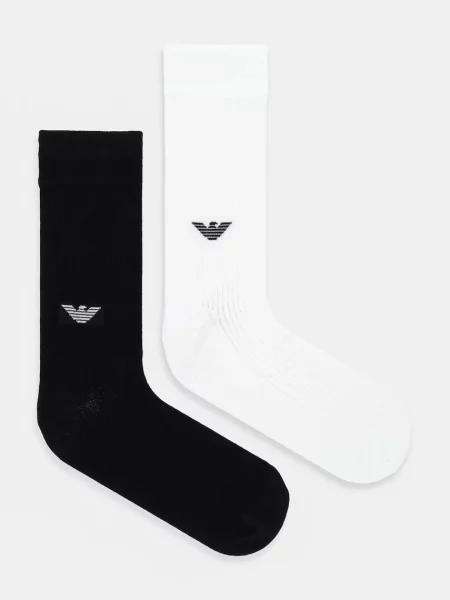 Чорапи Emporio Armani Underwear 2 чифта черно