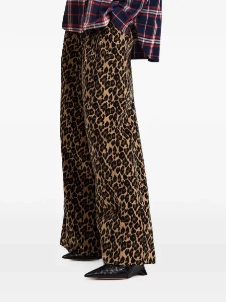 Pantaloni Essentiel Antwerp cu imagine cu model leopard
