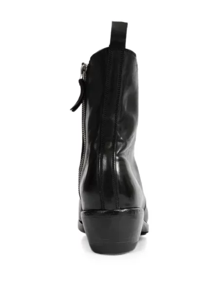 Cizme scurte Premiata din piele negru