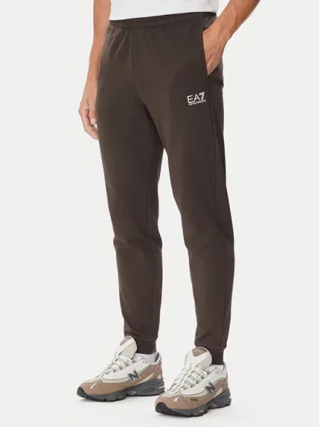 Emporio Armani Pantaloni trening PJVRZ închis maro