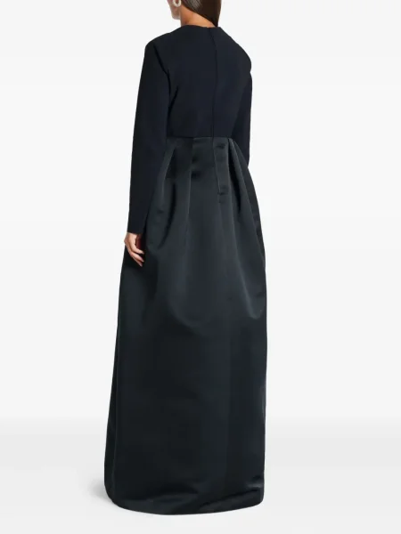 Rochie maxi Greta Constantine lungă de costum negru