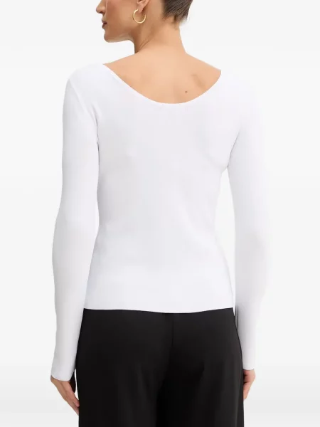 Lung pulover Armani Exchange alb
