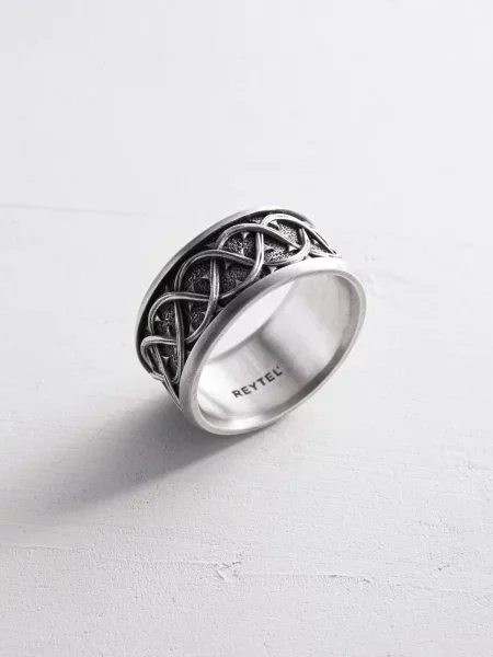 REYTEL Inele THORN CROWN argintiu