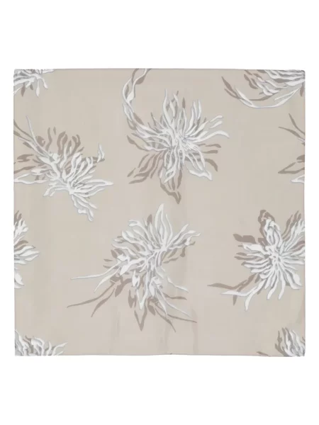 Fular Brunello Cucinelli cu model floral cu imagine