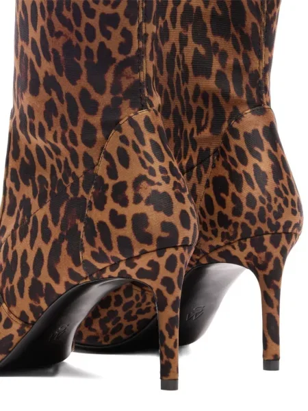Botine Stuart Weitzman cu imagine cu model leopard maro