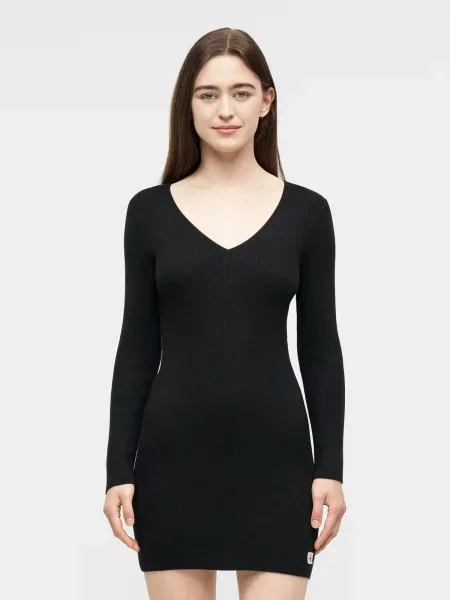Calvin Klein Jeans Pletené šaty čierna