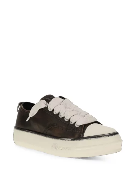 Sneakerși Represent din piele zdrențuiți maro