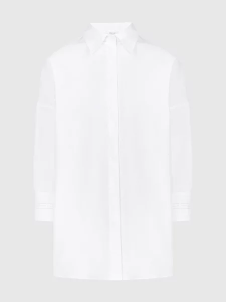 Блуза з ланцюжком моніль Peserico біла