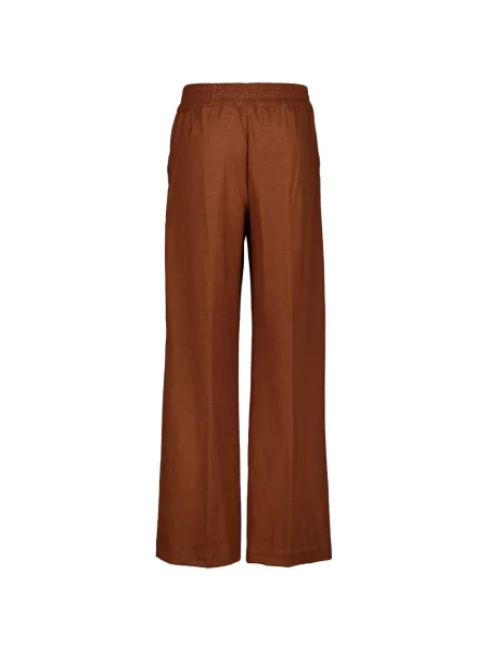 Pantaloni palazzo 120% Lino maro