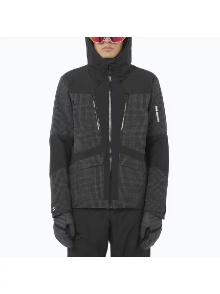 Kurtka narciarska Salomon Spark deep black czarna
