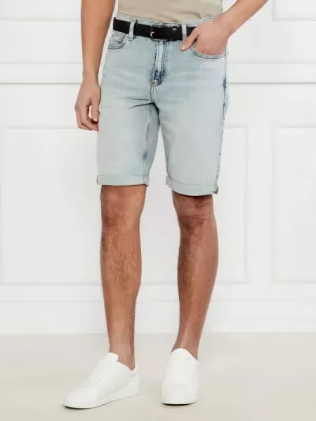 Calvin Klein Jeans Farmer rövidnadrág kék