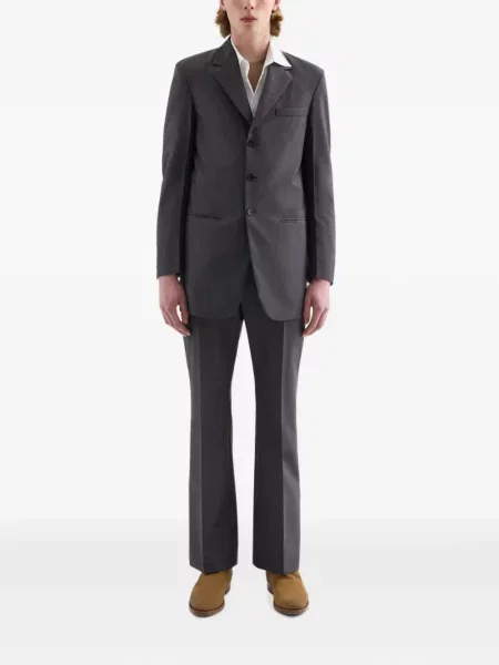 Pantaloni Jil Sander de lână gri