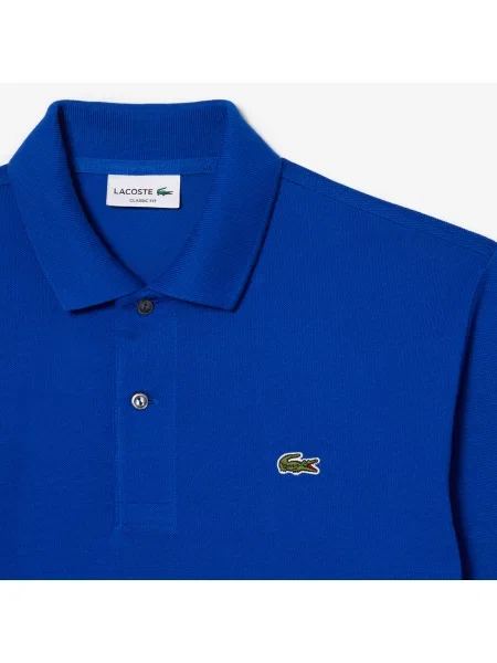 Lacoste Koszulka Polo Oryginał Petit Piqué niebieska