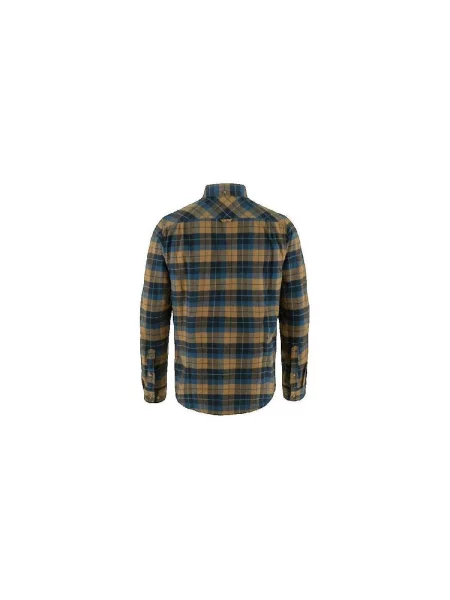 Pánska košeľa Fjällräven Singi Heavy Flannel tmavo tmavá/pohánkovo hnedá