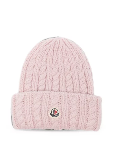 Căciulă Moncler tricotate roz