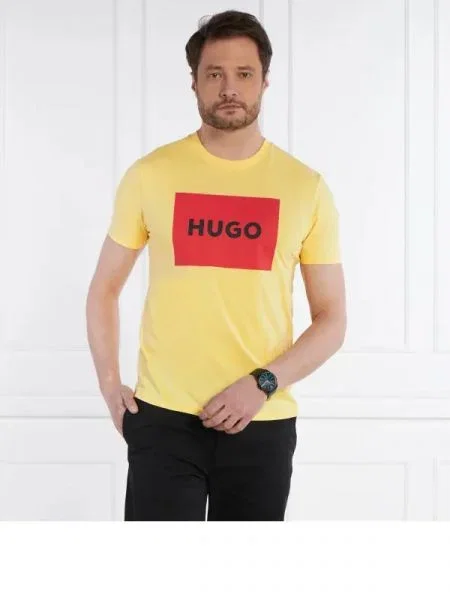 HUGO Tricou galben