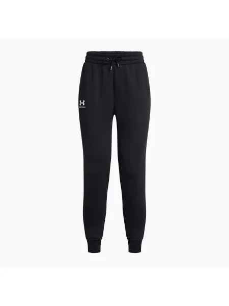 Spodnie męskie Under Armour Icon Fleece Jogger black/black/white czarne