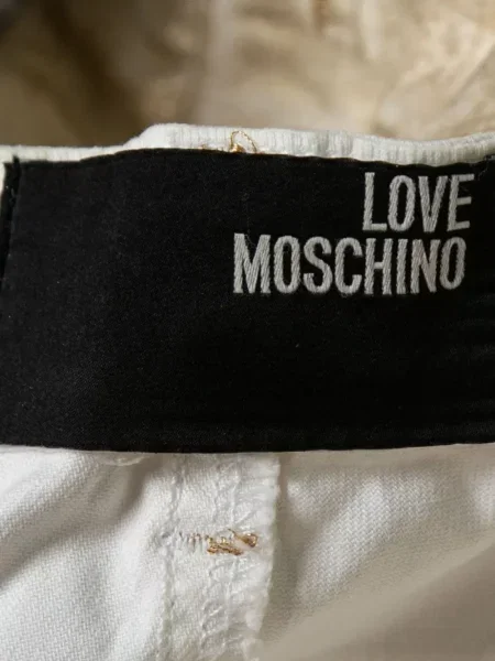 Blugi Love Moschino cu imagine galben