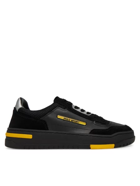 Sneakersy Polo Ralph Lauren skórzane czarne