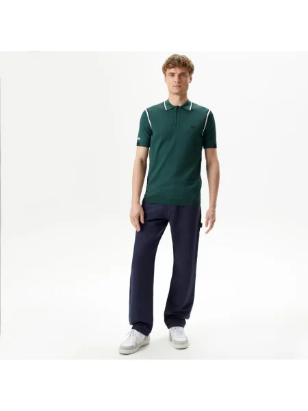 Поло Lacoste зеленое